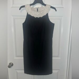 Jessica Simpson Black Sleeveless Midi Sheath Dress